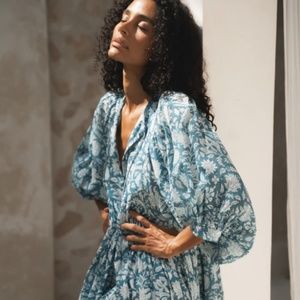 Daughters of India Kyra Mini Dress ~ Ocean Blue